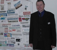 Peter Wolff am Messestand